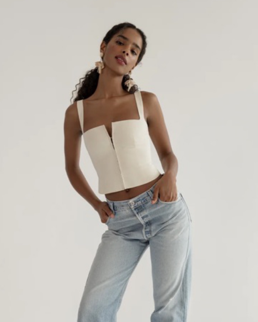 Orseund Iris Minimal Bustier by Orseund Iris - Pickle