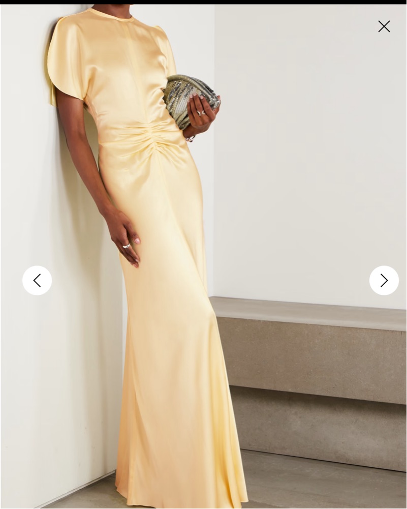 victoria beckham gold dress Victoria Beckham Yellow gown by Victoria Beckham