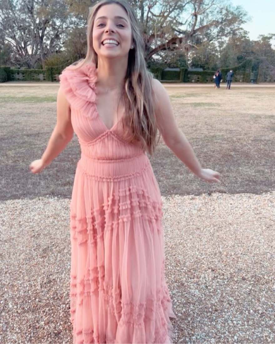 BCBG Elegant Tiered Ruffle Maxi Dress by BCBGMAXAZRIA - Pickle