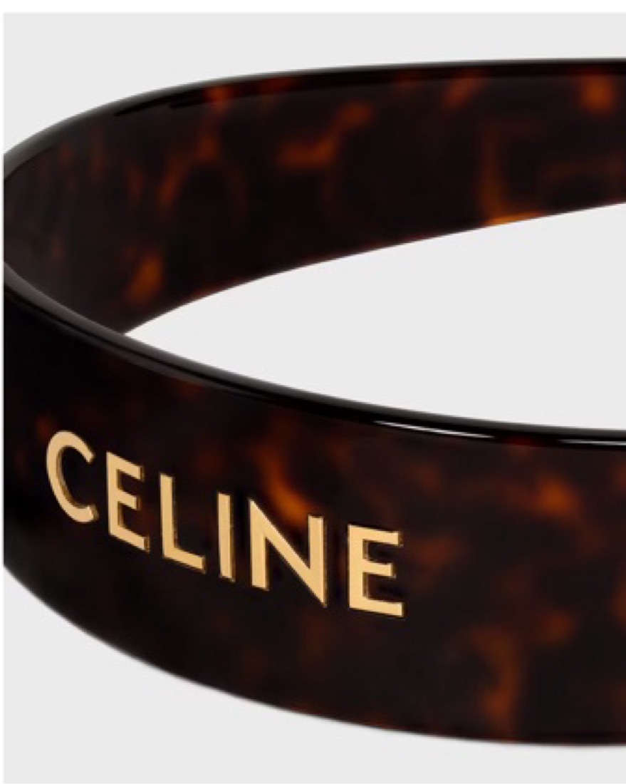 新品CELINE ヘアバンド ブラウン・トートイズ Celine Tortoise Headband | Pickle