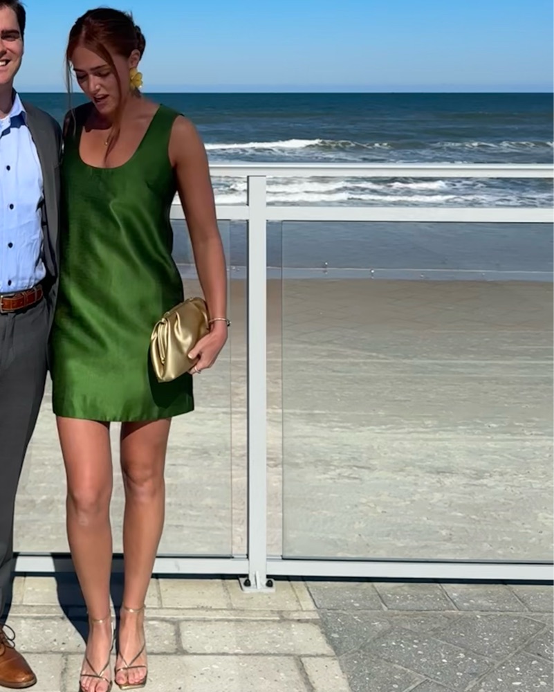 green dupioni mollie dress St. Germain Midi Dress Forest / SM main image 0