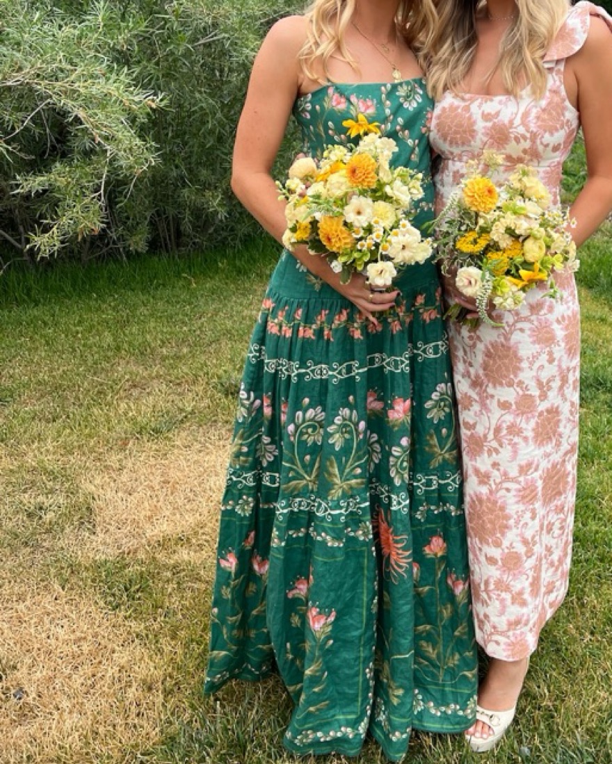 Agua By Agua Bendita Green Floral Dress by Agua by Agua Bendita - Pickle