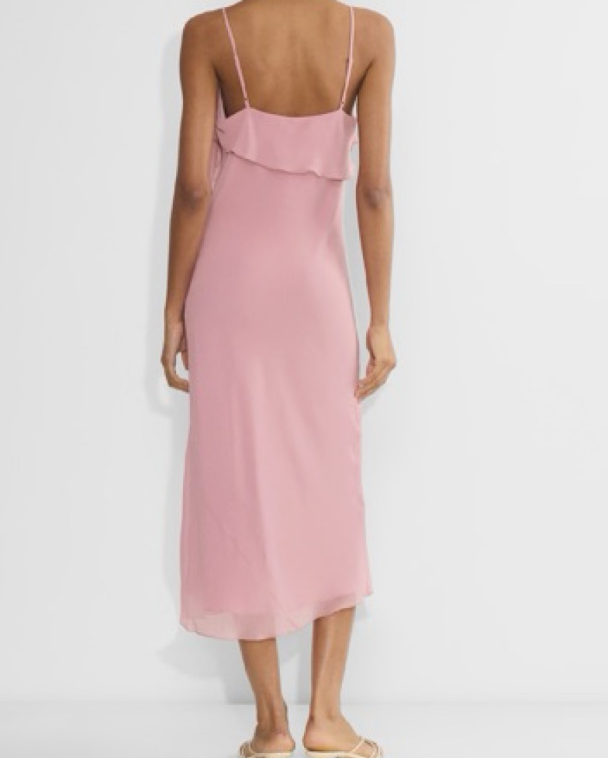 aritzia pink wrap dress Lawn Dress