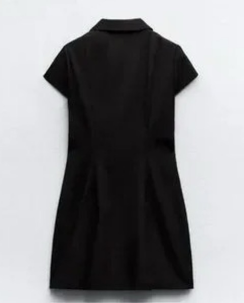 Zara Short Black Pleated Dress by Zara - Pickle