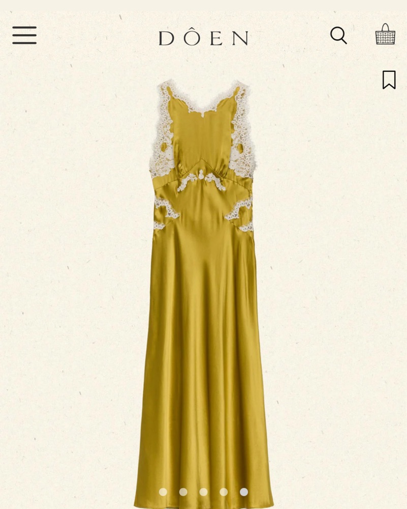 doen green silk dress Nevara Dress - Green Tea main image 0