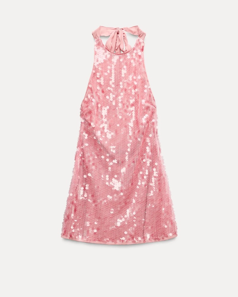 pink sparkly dress zara Sparkle pink Dress by ZARA