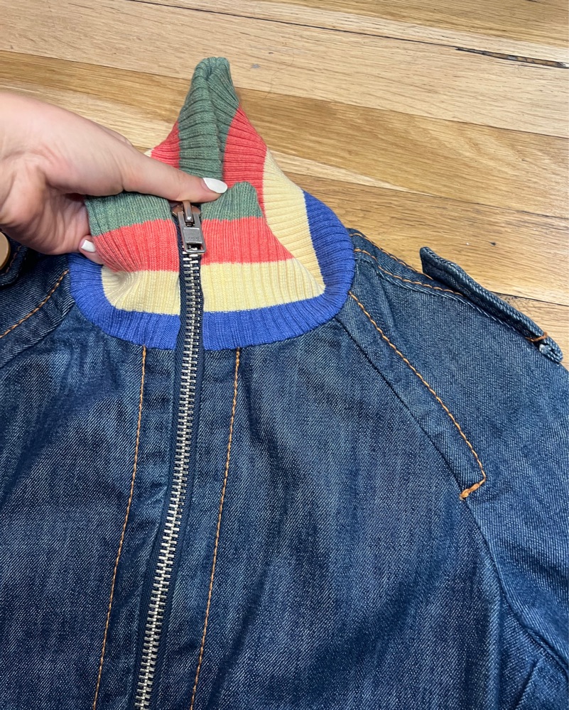Marc Jacobs Rainbow VintageBomber Jacket by Marc Jacobs - Pickle