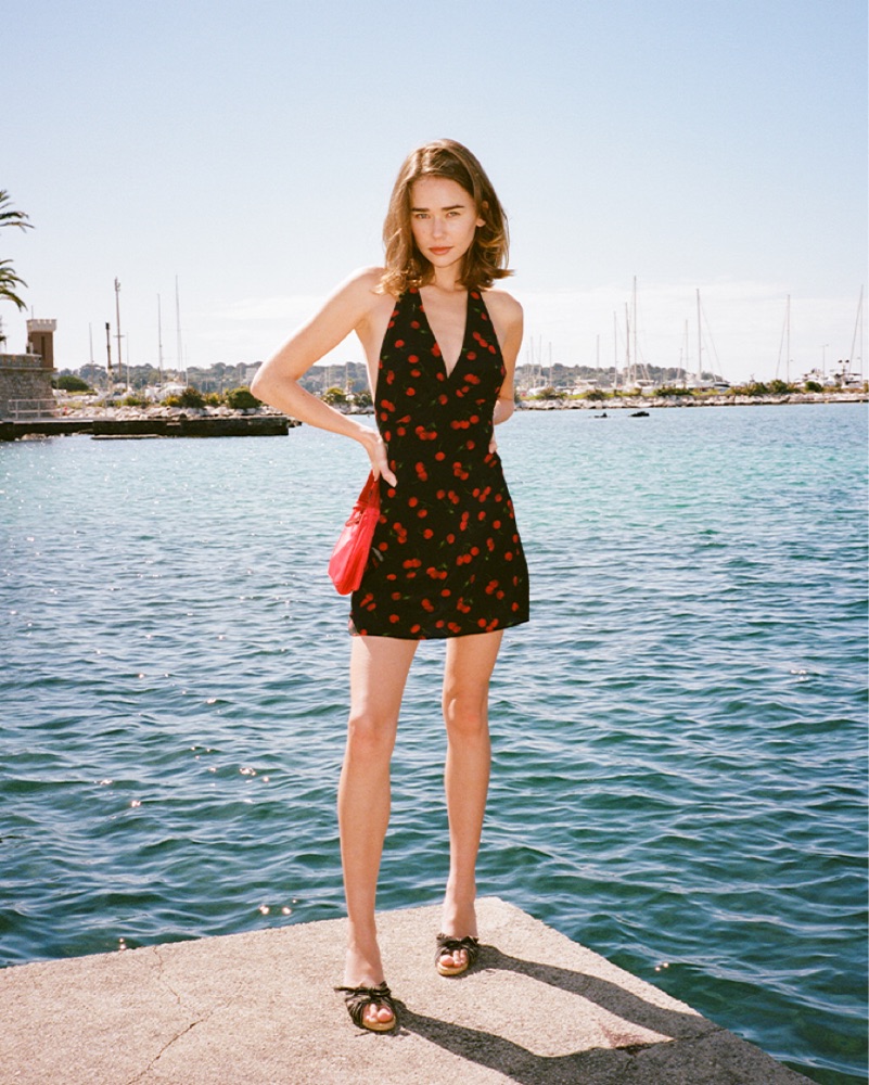 Realisation Par Leila Cherry Mini Dress by Realisation Par - Pickle