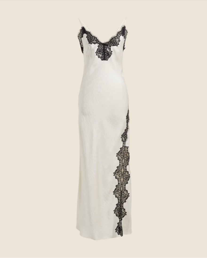 lace black and white dress Sleeveless White, Black, Lace Maxi Dress – Mara Blak