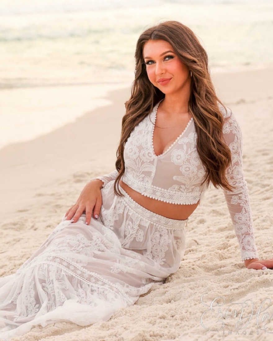 Arissa Embroidered Maxi Skirt/Top Set by Alterd State - Pickle