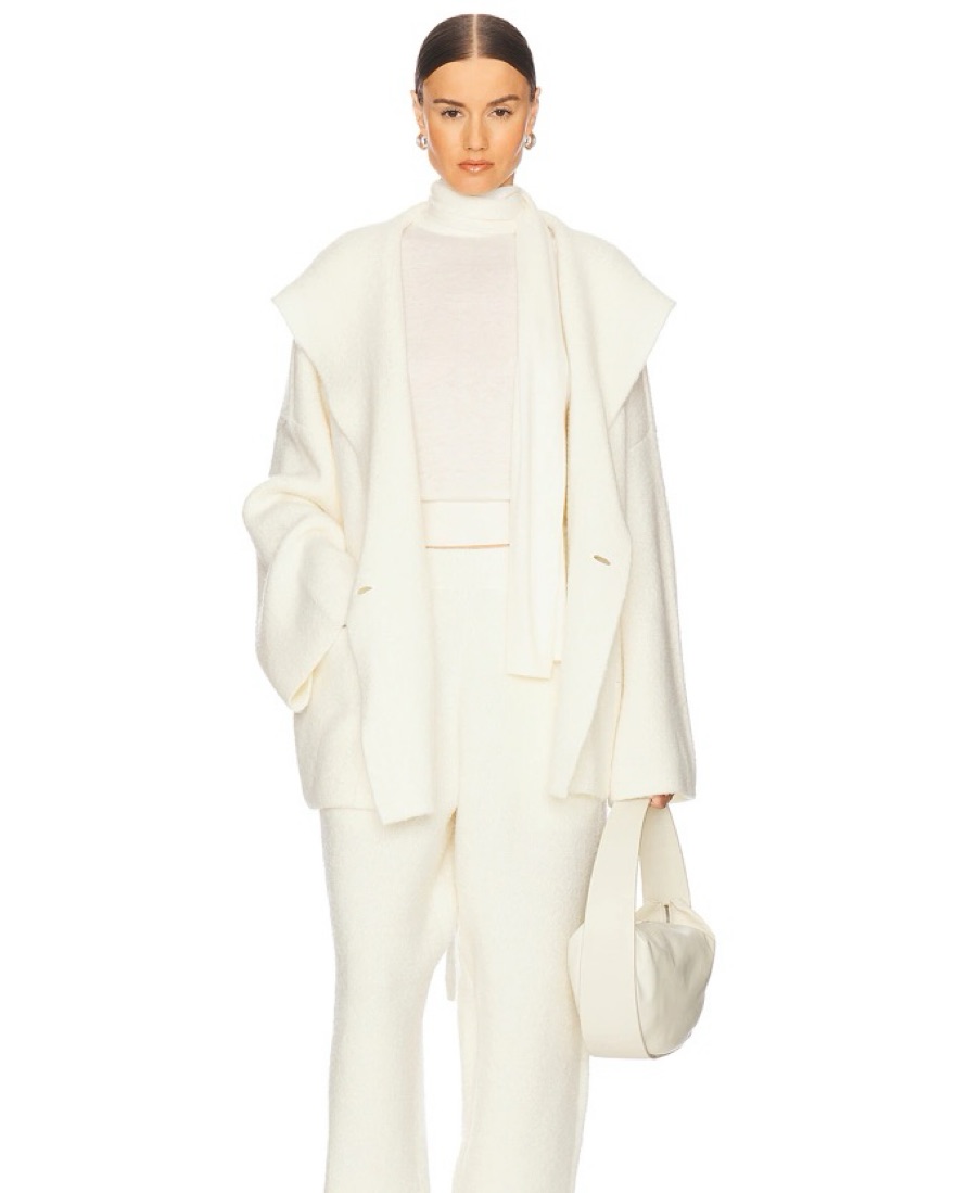 Helsa Olesa Ivory Wrap Coat by Helsa - Pickle
