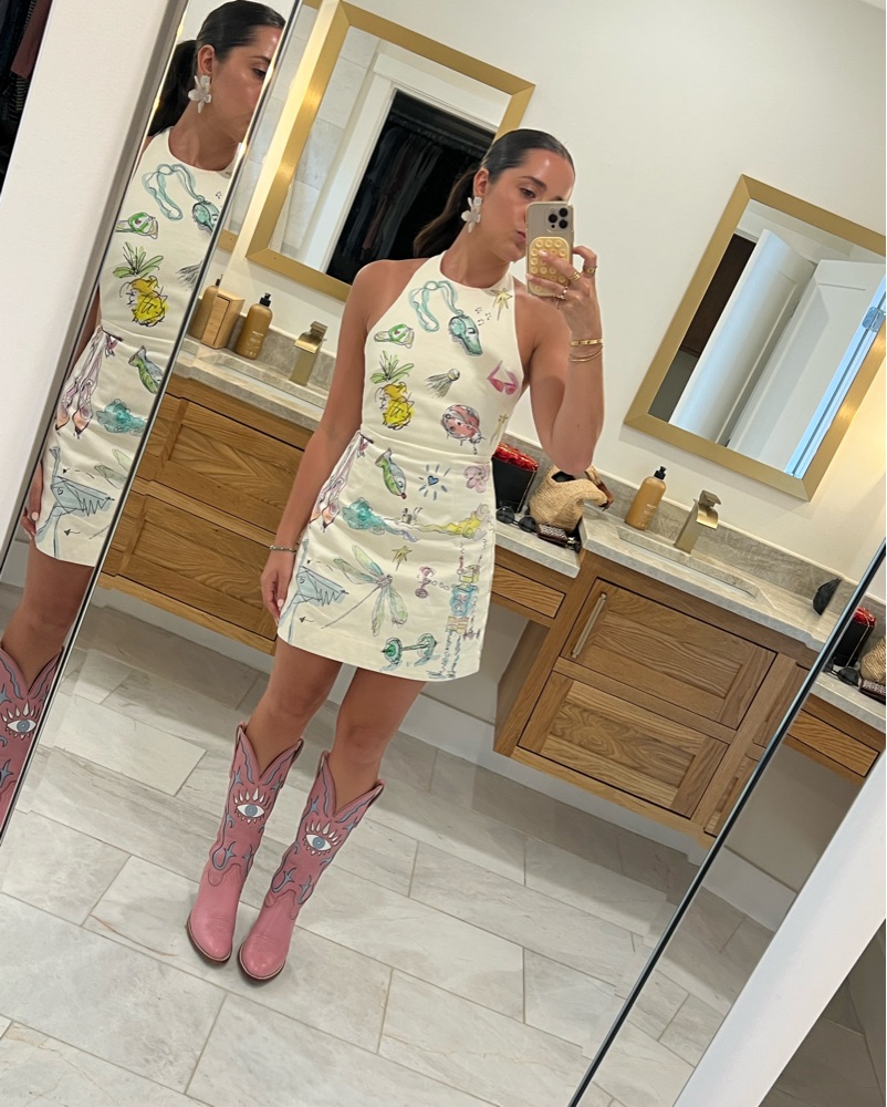 Alemais Court Mini Dress by Alemais - Pickle