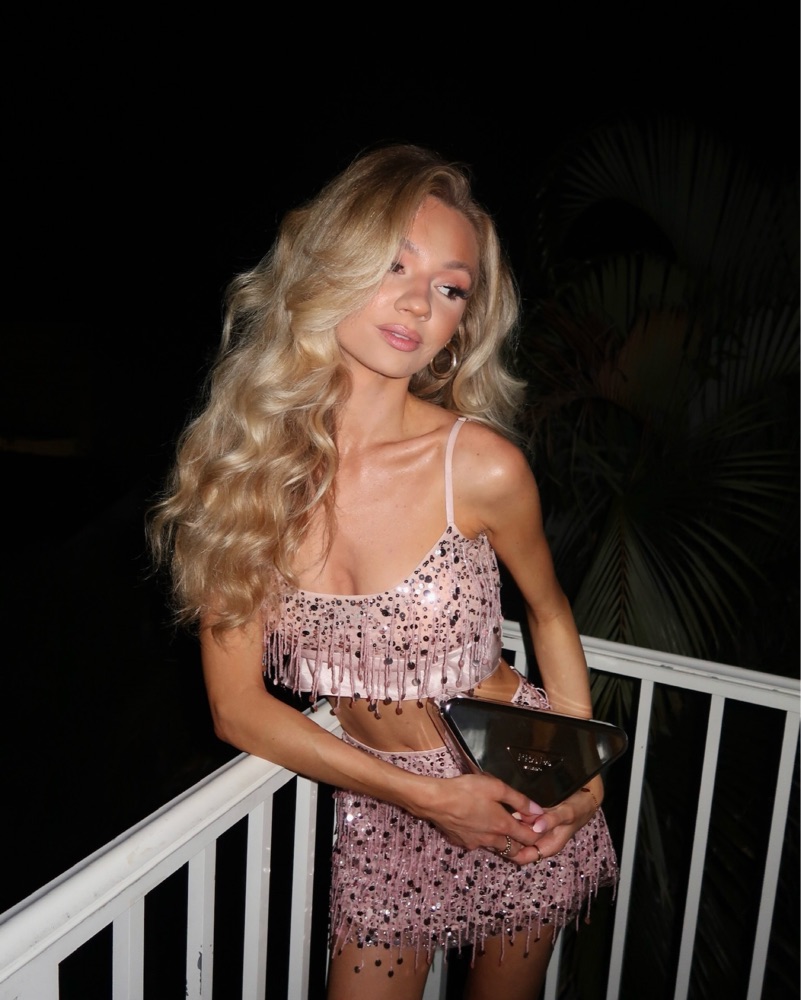 Asta Resort Pink Beaded Set by Asta Resort - Pickle