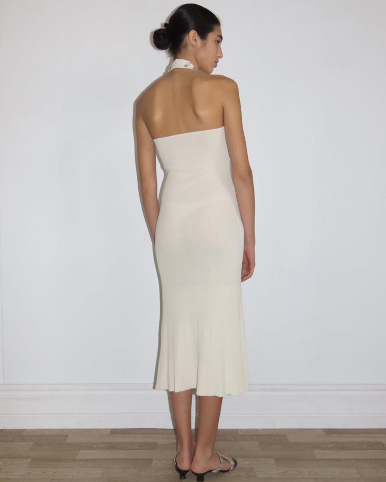 PALOMA WOOL｜DRESSES (Tulipe (SJ1302-620E)) Paloma Wool Beige Tulip Midi Dress | Pickle