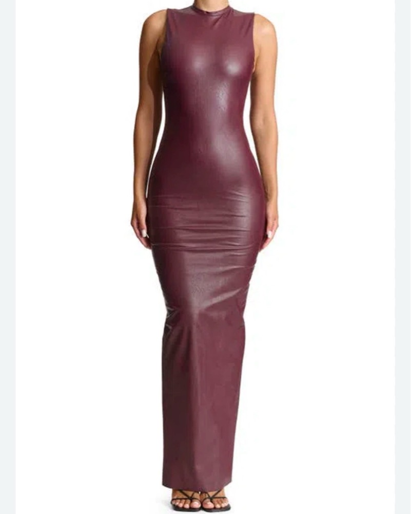 Naked Wardrobe Burgundy Maxi Dress by Naked Wardrobe - Pickle