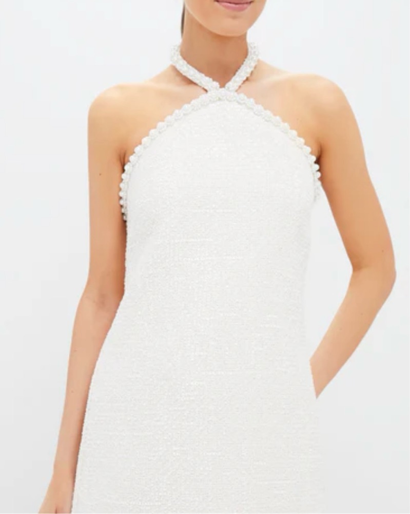 Tuckernuck Tweed And Pearl Mini Dress by Tuckernuck - Pickle