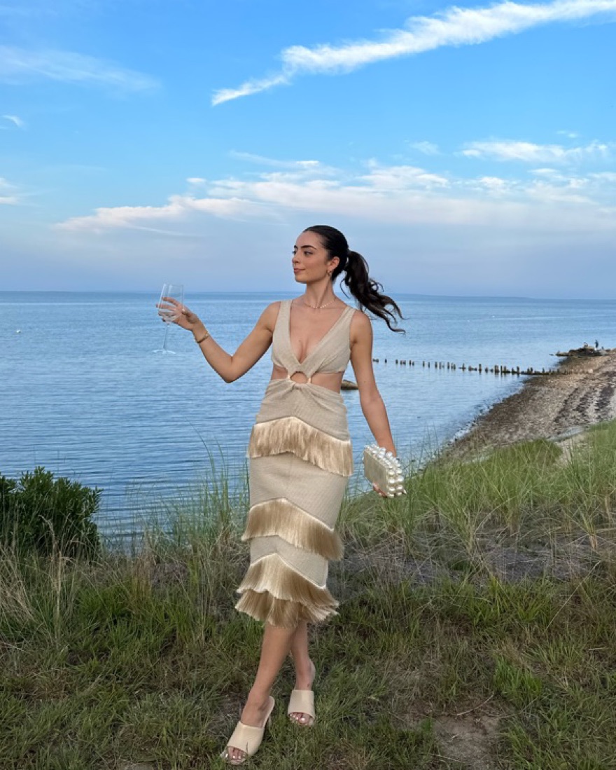 patbo green fringe dress Patbo AMBER Fringe Mini Dress