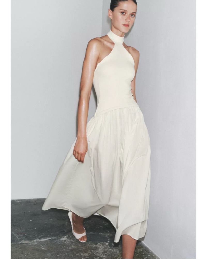 Zara Ivory Halter Dress by Zara - Pickle