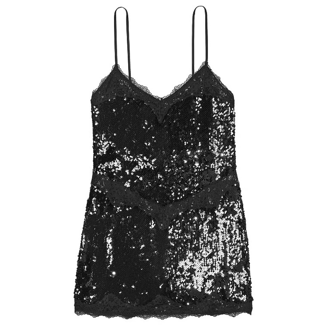 Victoria's Secret Black Sequin Slip by Victoria's Secret - Pickle