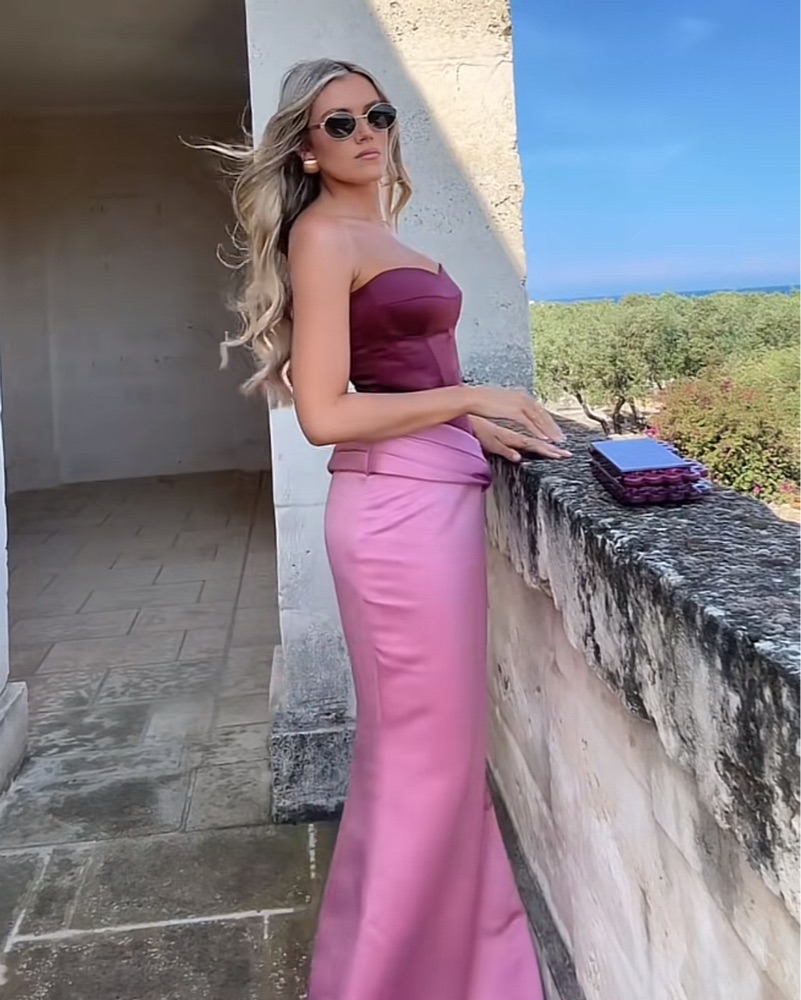 nafsika skourti pink dress Nafsika Skourti Two-Tone Dress by Nafsika skourti