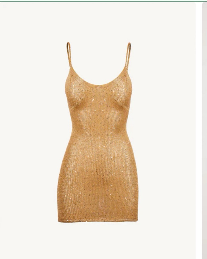 Asta Resort Delilah Gold Dress by Asta Resort - Pickle
