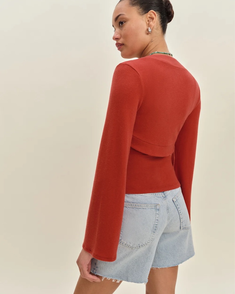 Reformation Chloe Knit Shrug Set by Reformation - Pickle