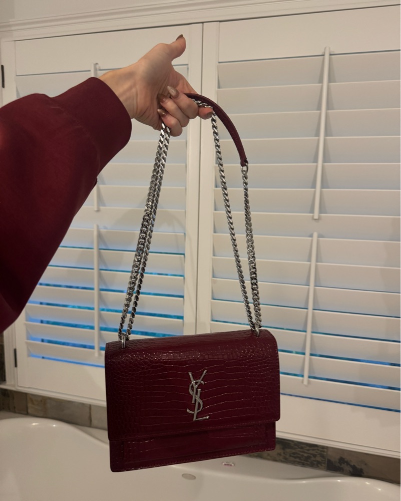 テリー様♡SAINT LAURENT レッドショルダーバッグ Ysl Cranberry Red Bag by Saint laurent - Pickle