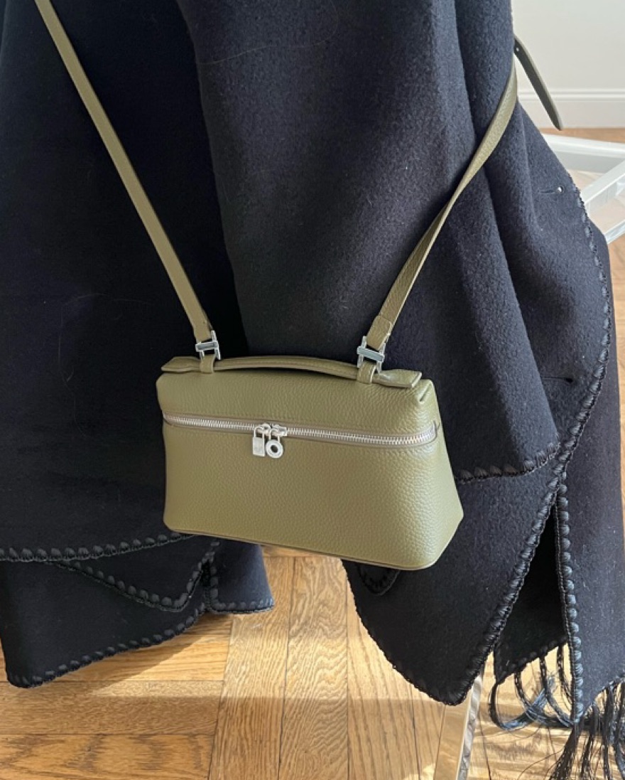 LP スパノス ルックス・ライク・トラブル 帯付 28・3P-590 y128 Loro Piana Warm Mastic L19 Bag by Loro Piana - Pickle