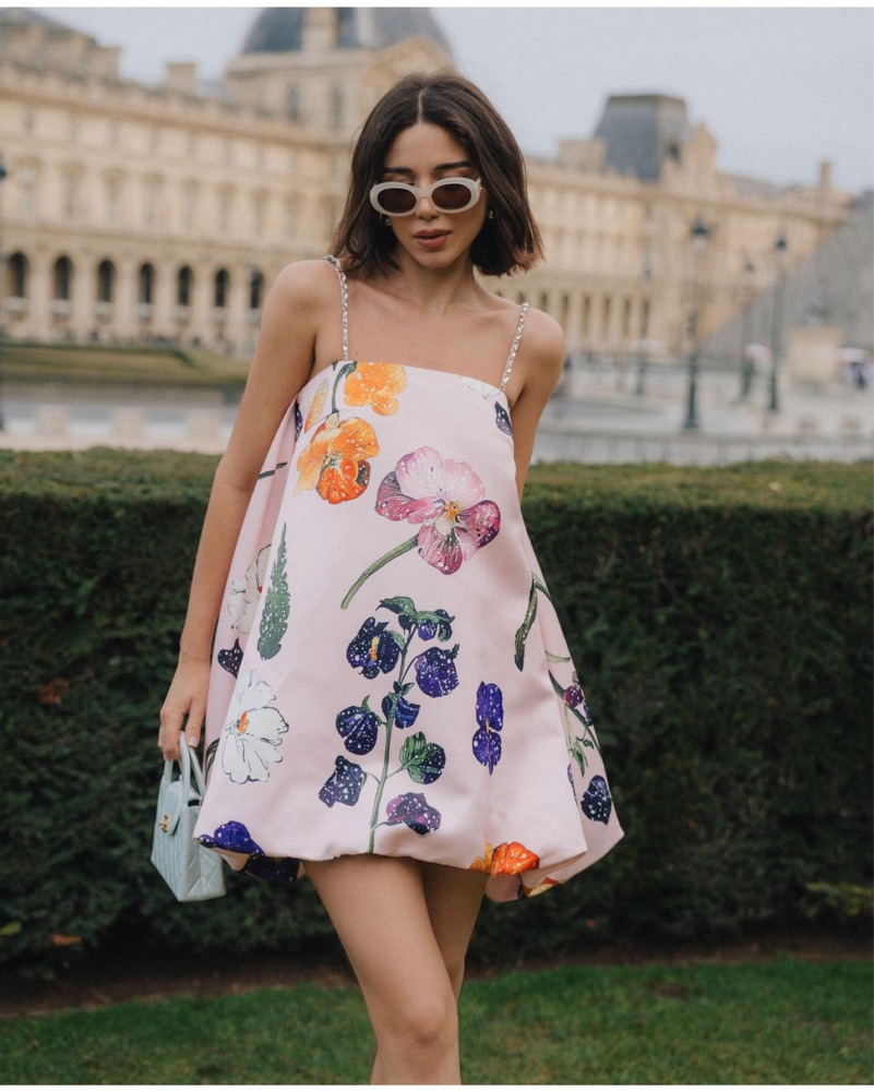 Leo Lin Patsy Puff Mini Dress by Leo Lin - Pickle