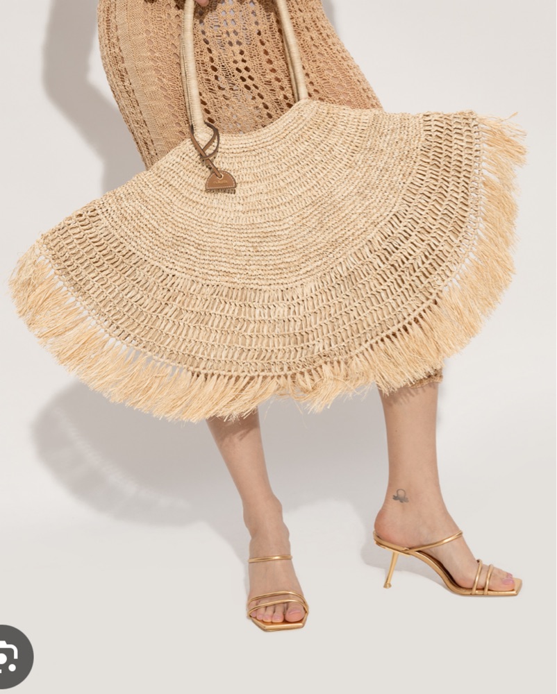 Lucy オーダー品 Cult Gaia Lucia Tote - Raffia Material by Cult Gaia - Pickle