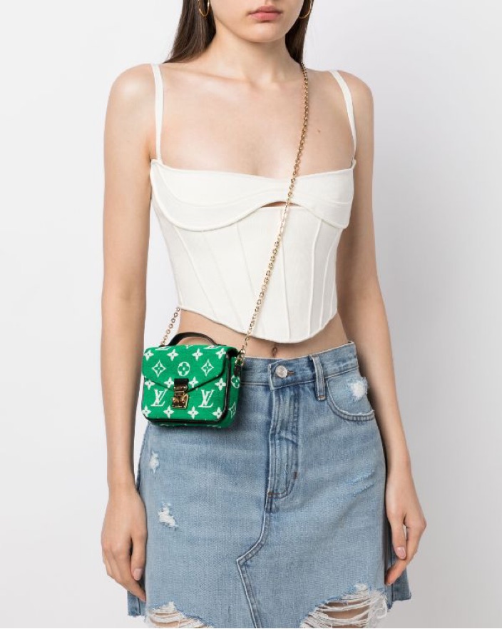 Louis Vuitton Micro Metis Green Velour by Louis Vuitton - Pickle