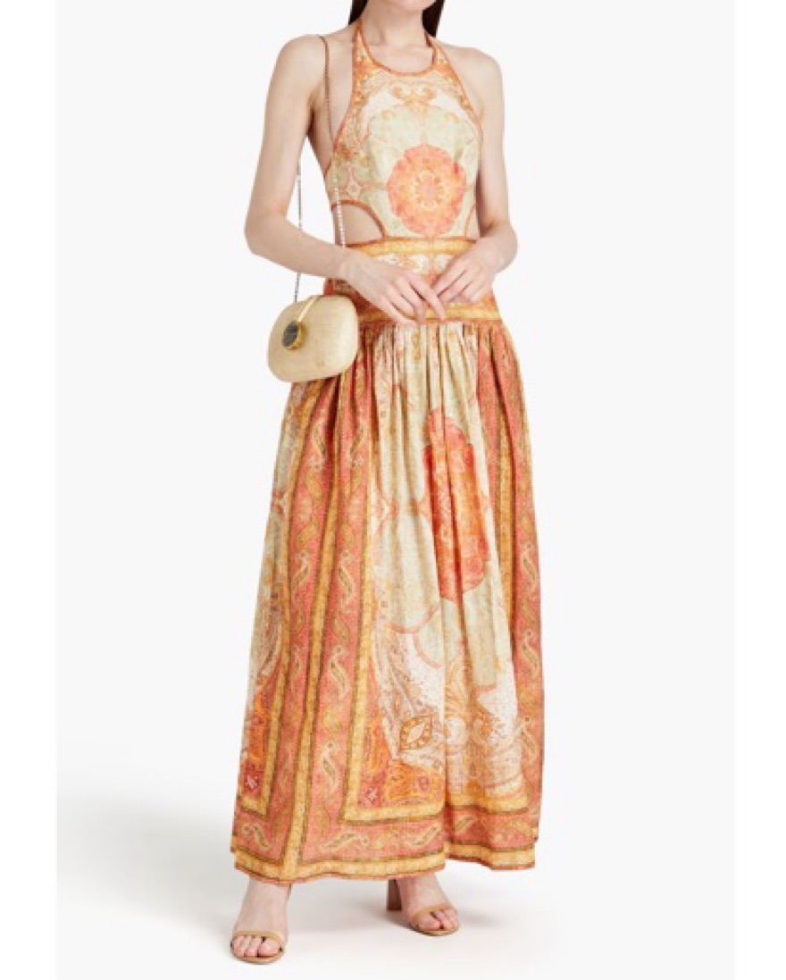 ZIMMERMANN Cutout paisley-print linen | Pickle