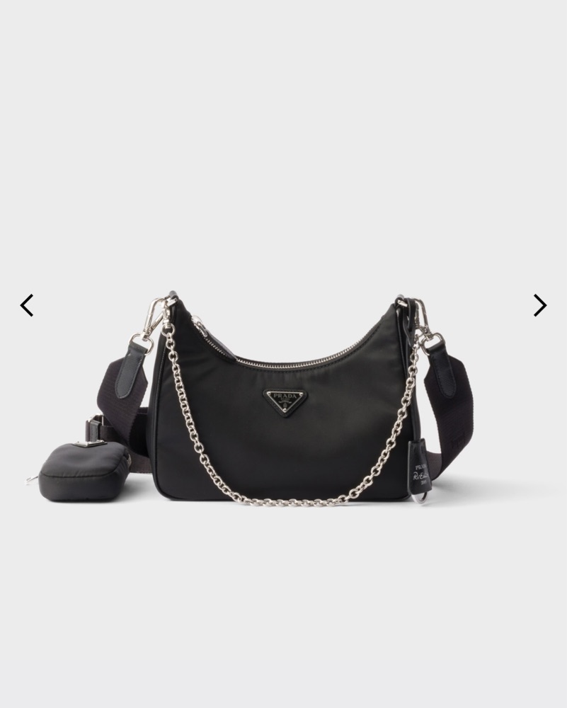 Prada Re-edition Nylon Shoulder Bag | Pickle