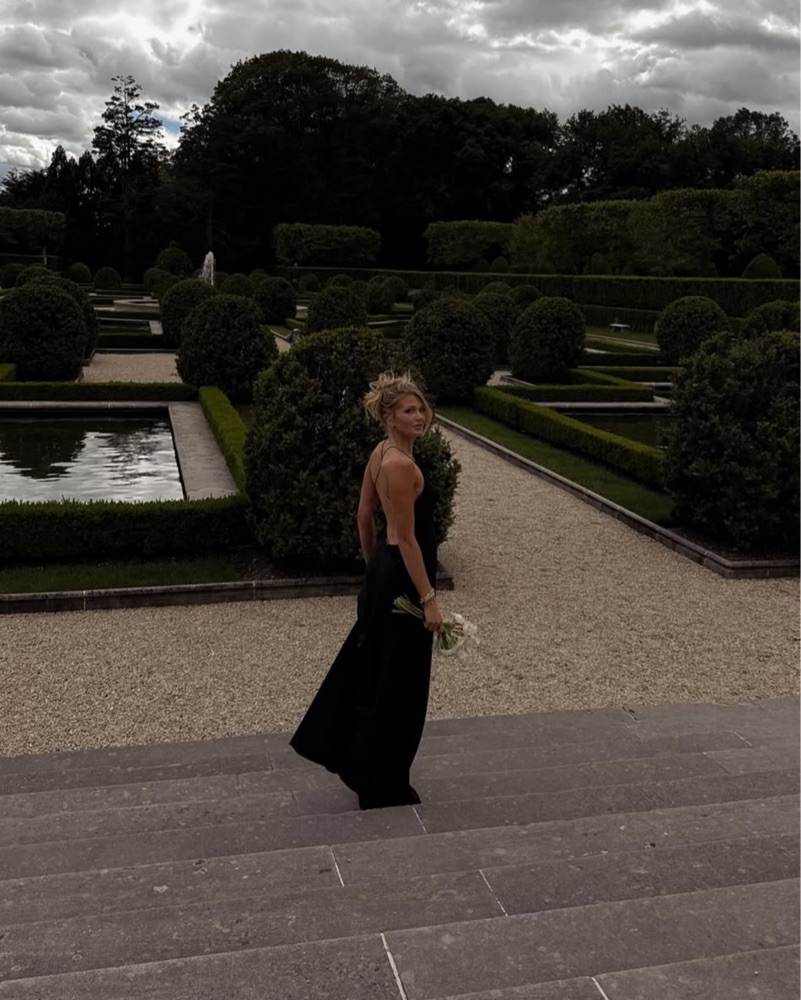 black and white dress with jacket VINTAGE YVES SAINT LAURENT SS 1978 BLACK & WHITE BIRD PRINT DRESS –  Uncommon Thread main image 1
