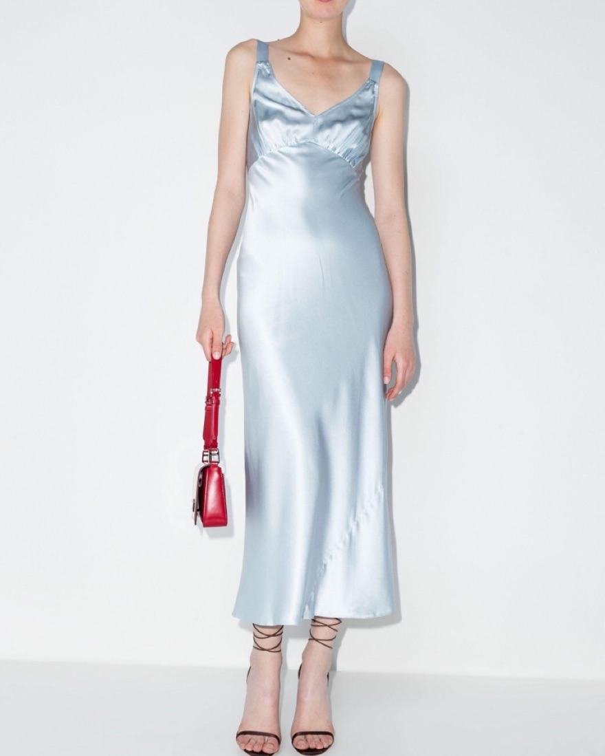 daytona silk dress Reformation Daytona Silk Midi Dress