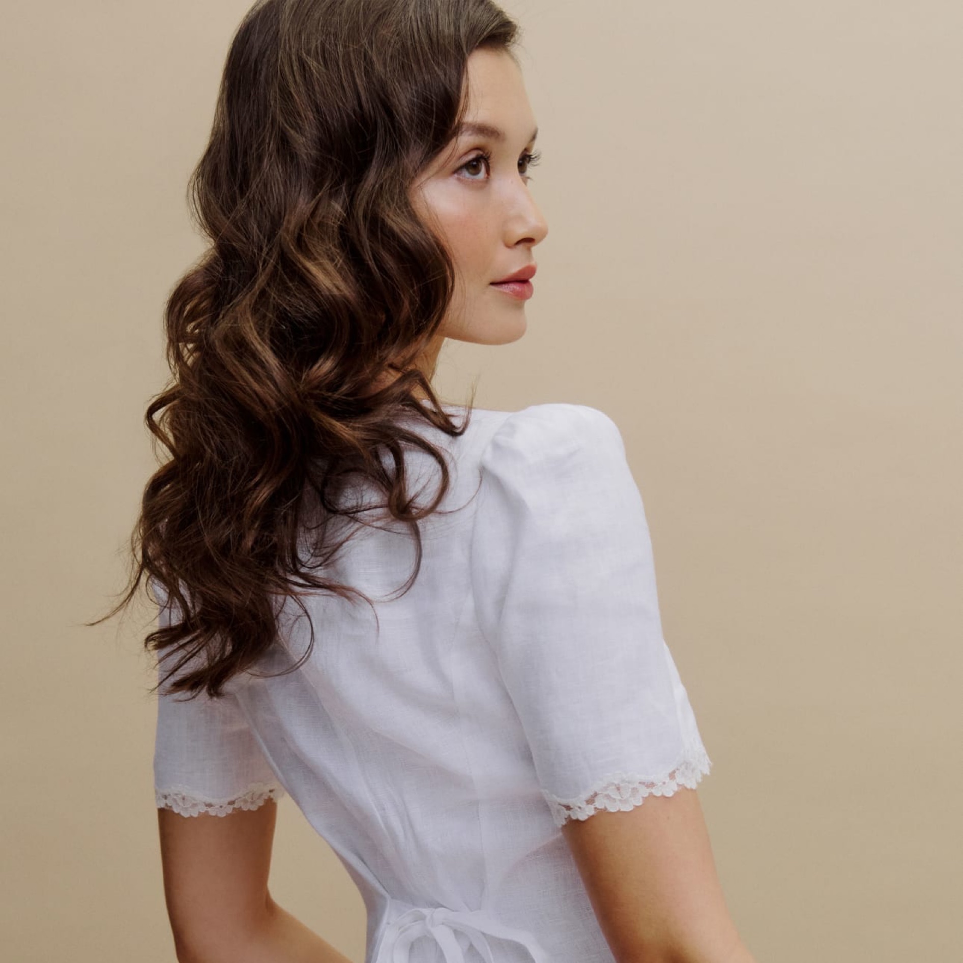 Reformation Anabella Linen Top by Reformation - Pickle