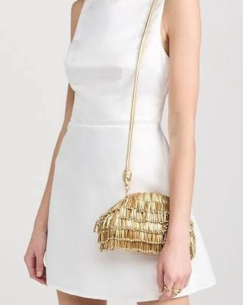 Cult Gaia Jaala Nano Fringe Embellished by Cult Gaia - Pickle