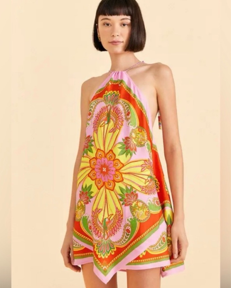 Farm Rio Toucans Scarf Dress by Farm Rio - Pickle