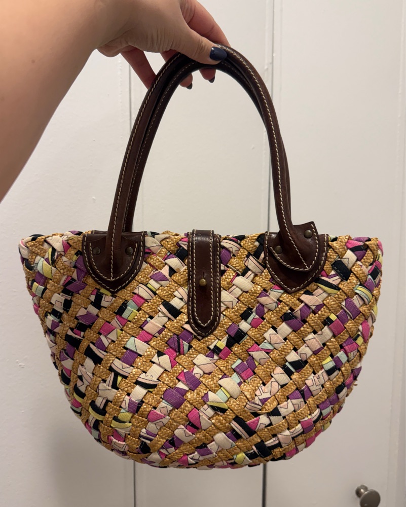 EMILIO PUCCI トートバッグ ミニバッグ Vintage Emilio Pucci Woven Mini Tote by Emilio pucci | Pickle