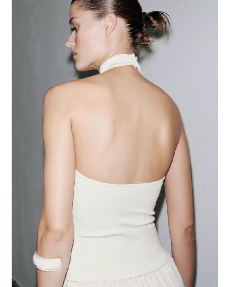 Zara Ivory Halter Dress by Zara - Pickle