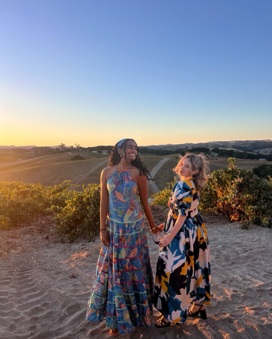 farm rio green ocean tapestry maxi dress Designer Long Champagne Prom Dress Side Split Evening Party Gowns main image 0