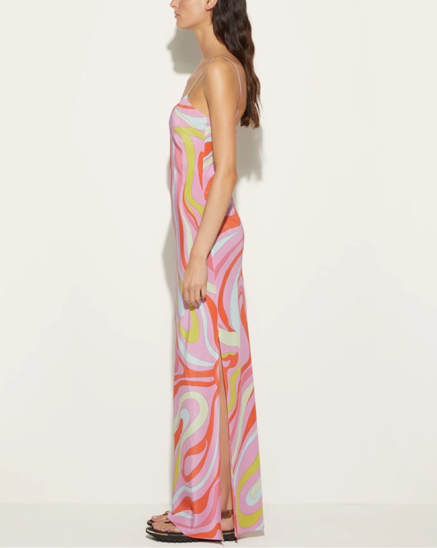 Pucci Marmo-Print Silk Slip Dress | Pickle