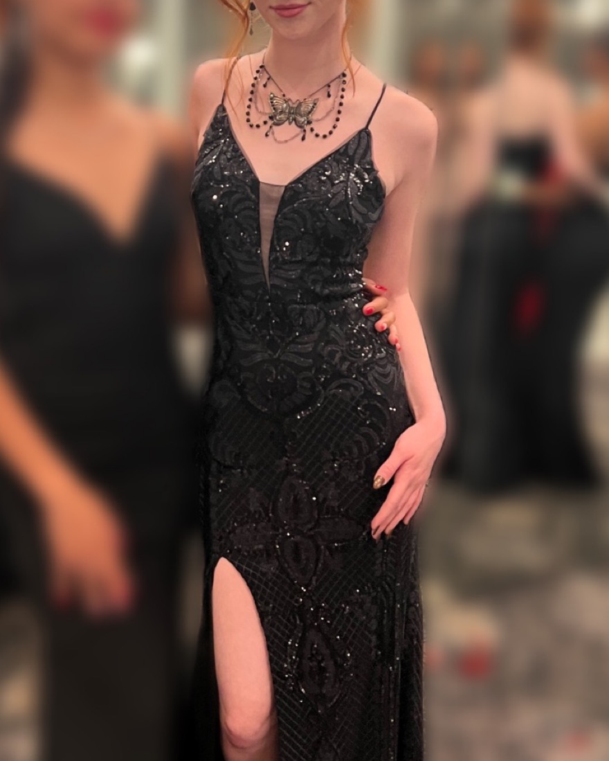 Aqua Formal Long Black Sequin Prom Dress by Aqua - Pickle