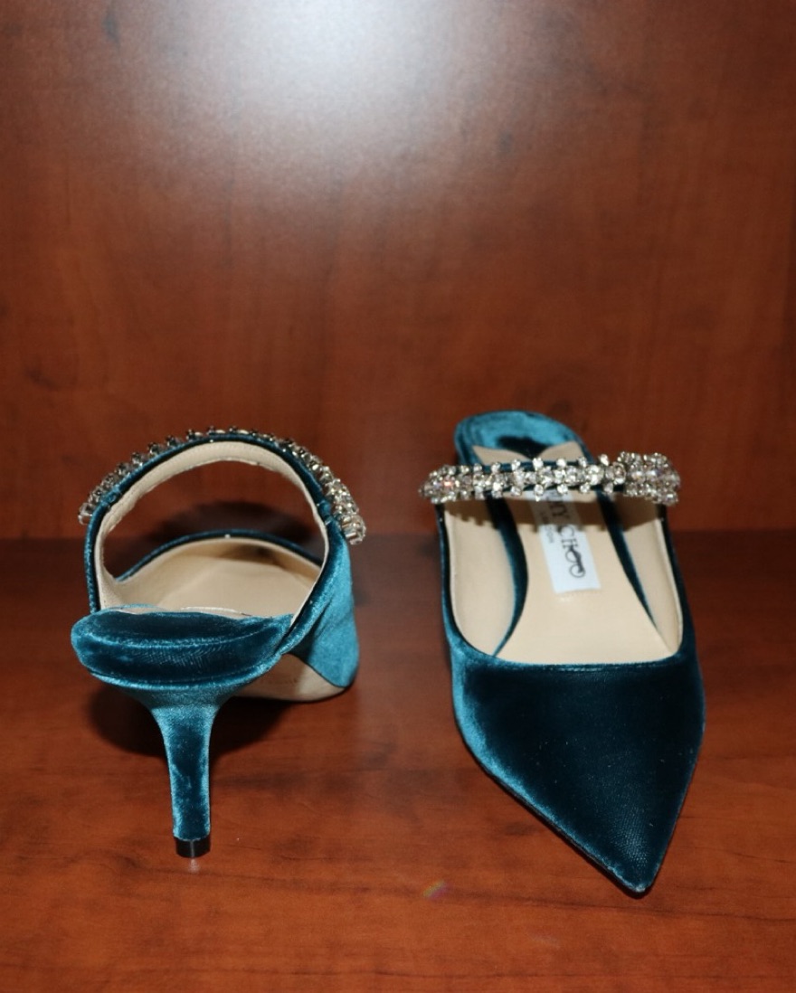 Jimmy Choo Bing 65 Velvet Blue | Pickle