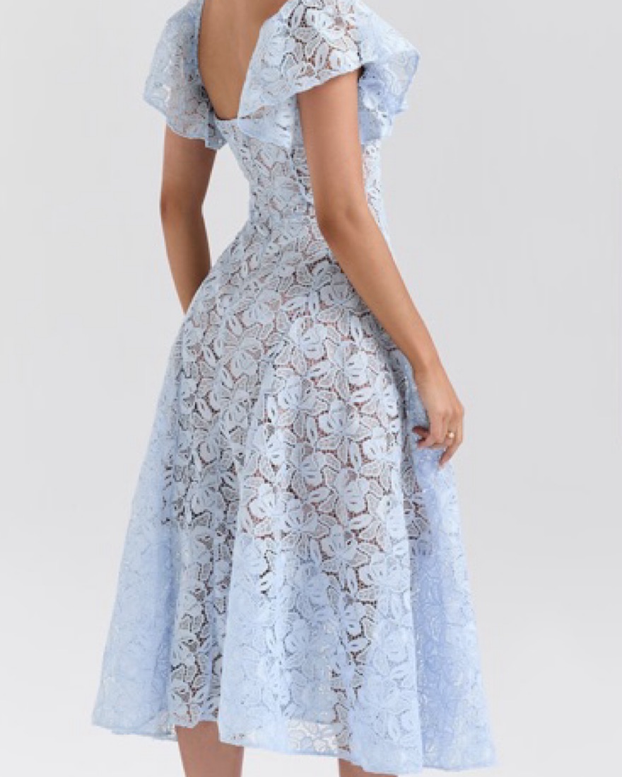 House Of CB Austen Lace Midi Dress by House of CB - Pickle