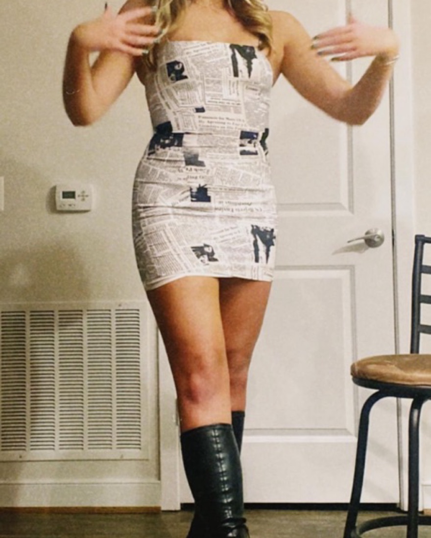 carrie bradshaw bodycon dress Lady Black Tie - Maxima Gown - Fitted Satin & Lace Bodycon Dress main image 1