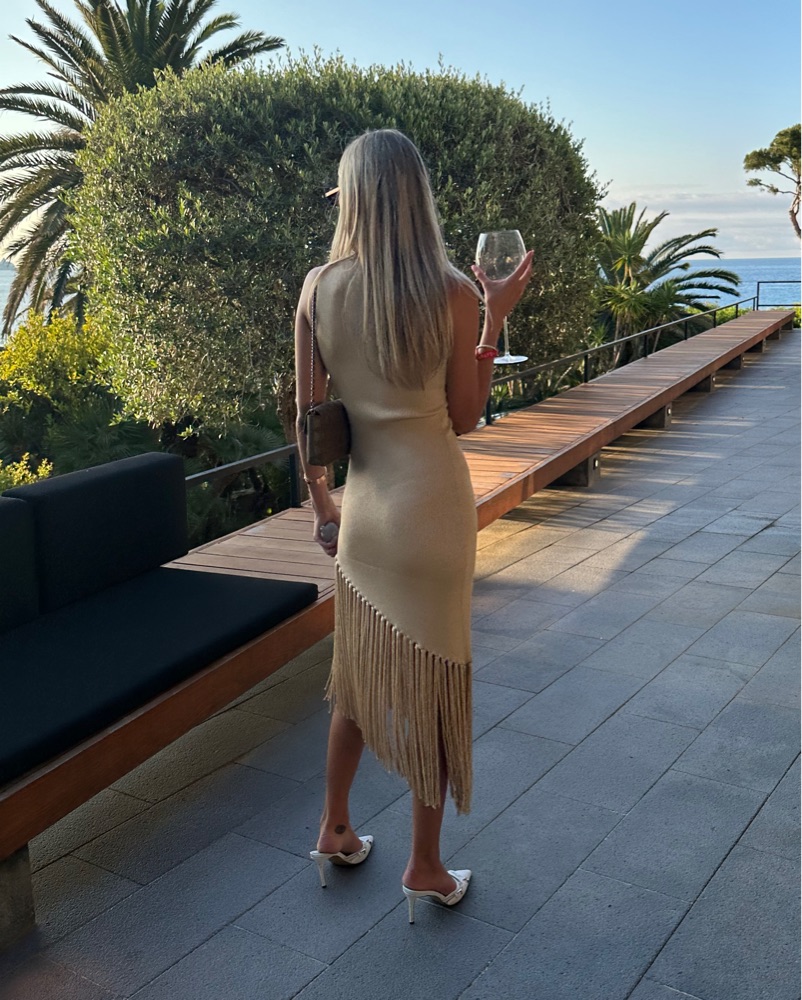 Sandro Gold Fringe Dress by Sandro - Pickle