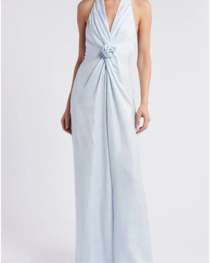 lowry halter maxi dress LoveShackFancy Lowry Maxi Dress by LoveShackFancy