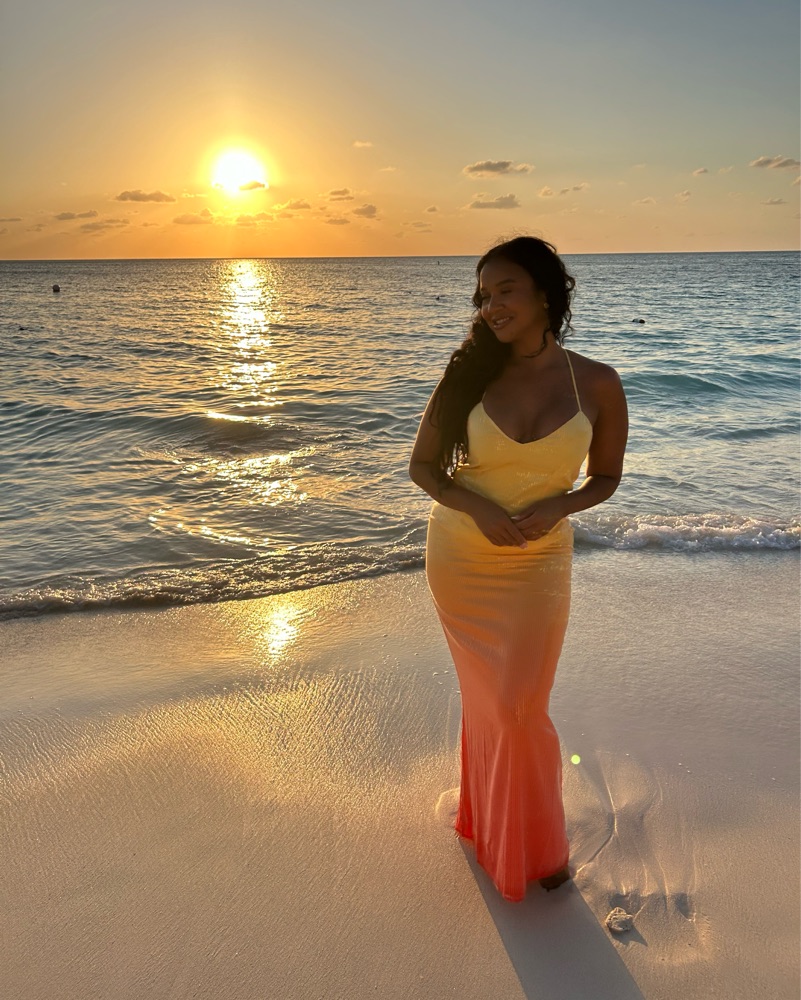 yellow and orange maxi dress Sunset Ombre Maxi Dress Orange S