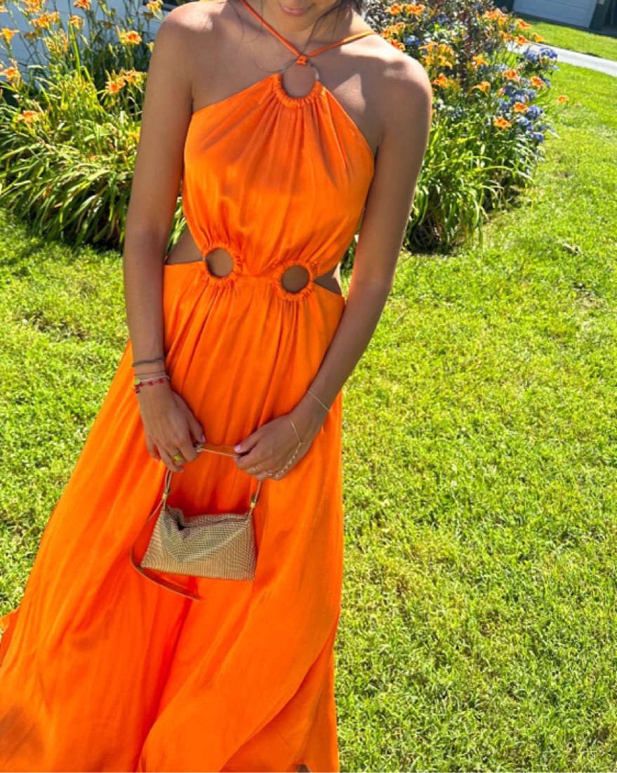 target orange maxi dress Women's Ruffle Maxi Dress